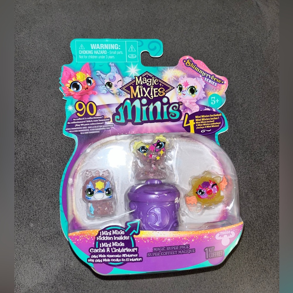 🆕 MAGIC MIXIES MINIS SHIMMERVERSE SERIES, 4 MINI MIXIES INCLUDED,